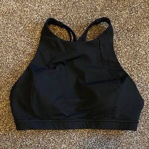 Lululemon Free To Be Serene High Neck Bra Black size 6